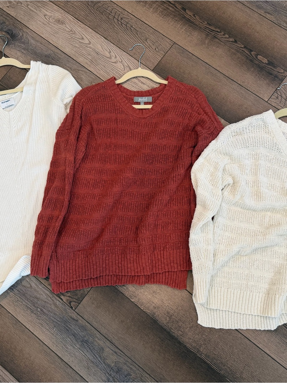 Cream & Burgundy Women’s Sweater Bundle